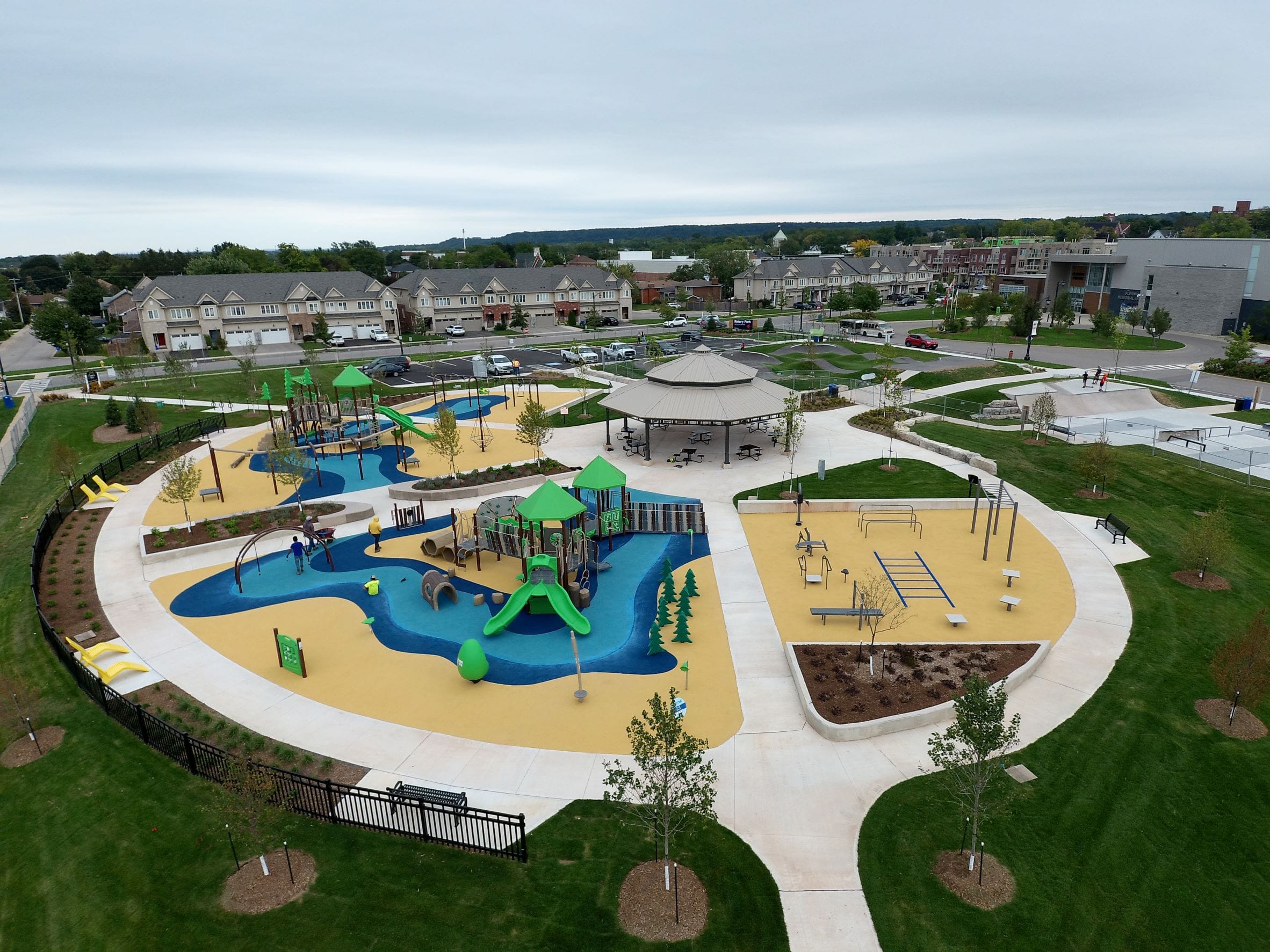Aerial view of Rotary Park - October 2021