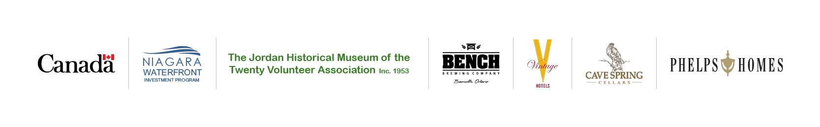 A list of logos for the museum donors