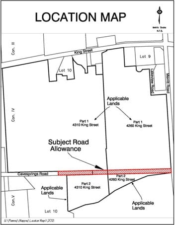 Proposed road allowance merger
