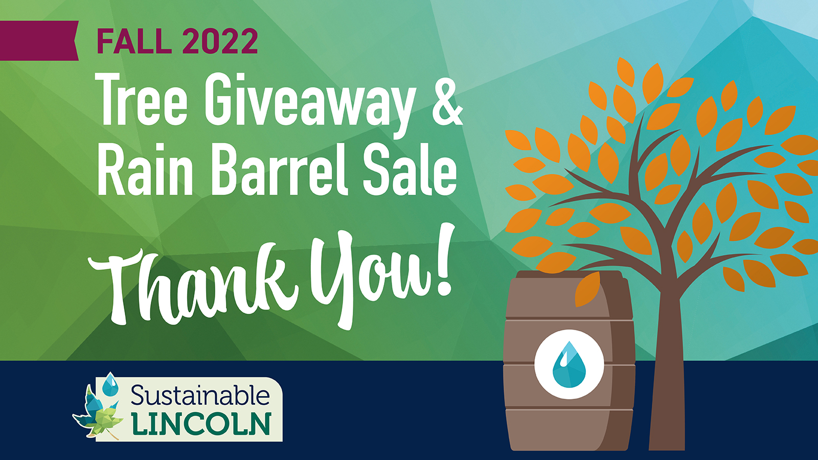 Tree Giveaway & Rain Barrel Sale flyer