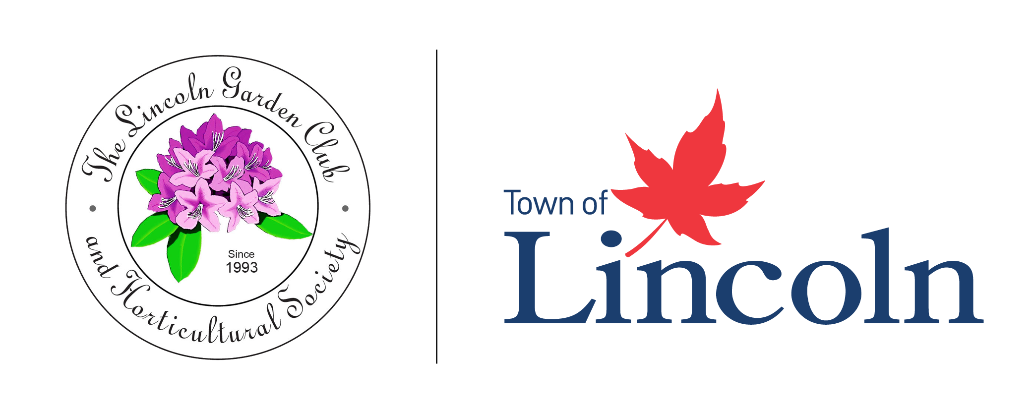 Lincoln Garden Club and Town of Lincoln logos