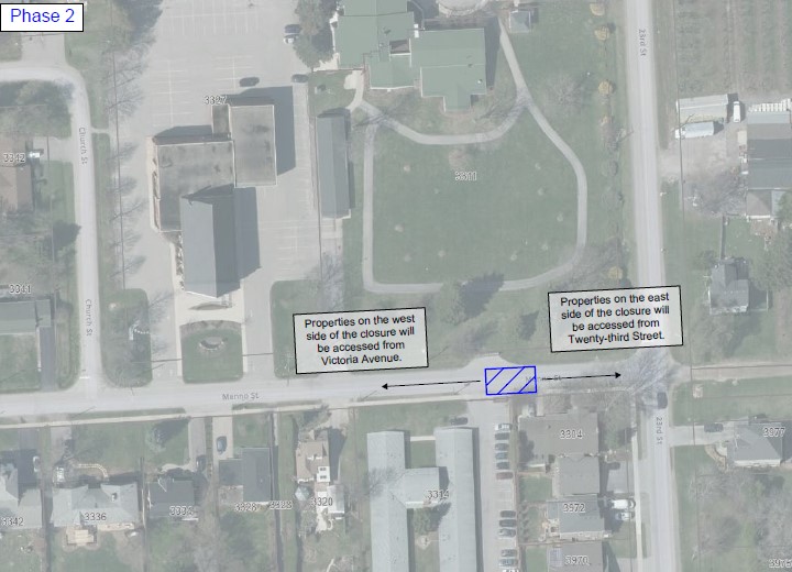 Phase 2 - Menno Street Road Closure Map