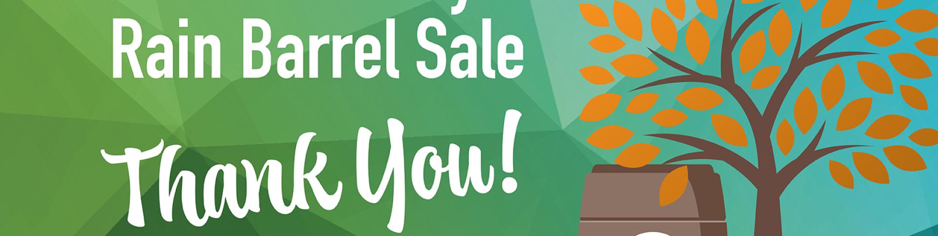 Tree Giveaway & Rain Barrel Sale flyer