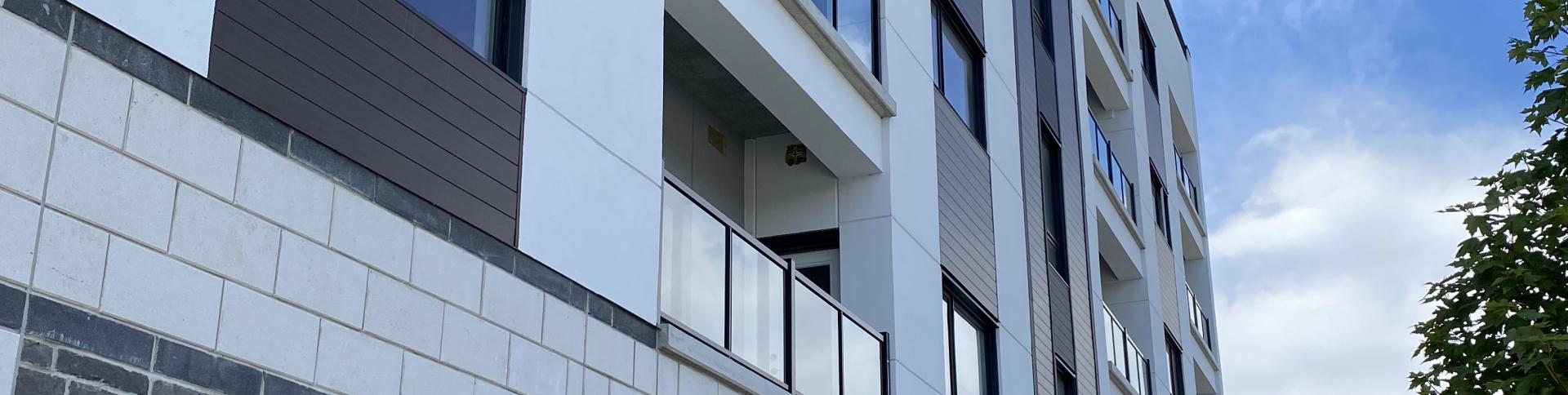 Side of condo building