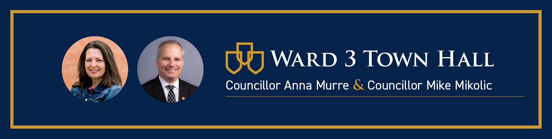 Branded graphic highlighting Ward 3's Town Hall in Lincoln, Ontario.