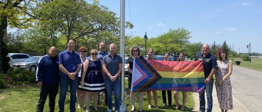 Pride flag raising 2022