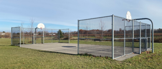 Outdoor basketball court for Ball Hockey