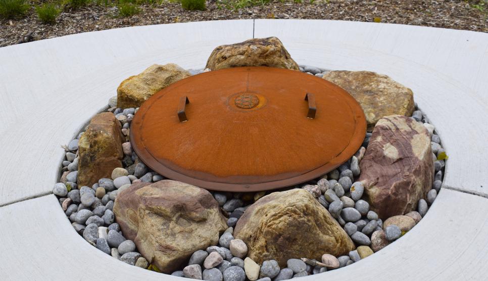 Fire pit for sacred fires
