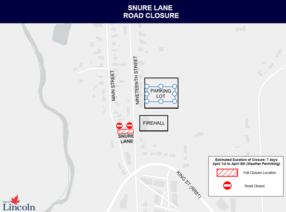 Snure Lane Road Closure