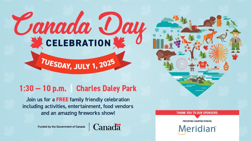 Canada Day Celebration 1:30 to 10 p.m. Presenting Champion Sponsor Meridian Credit Union