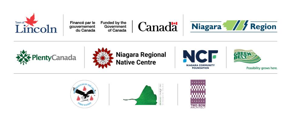 Three lines of corporate logos representing project and funding partners