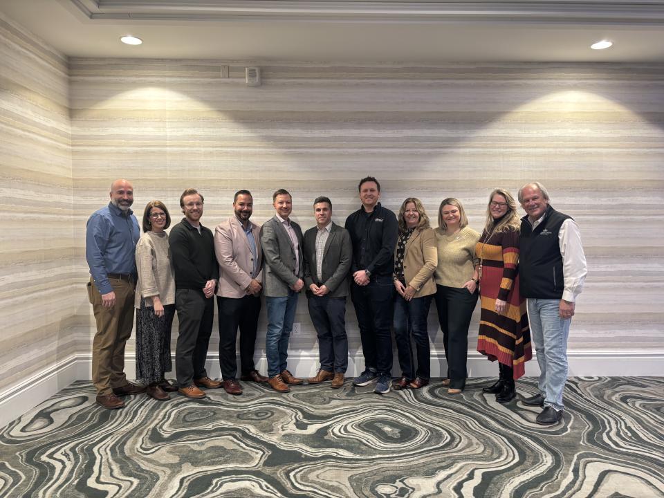 New Board of Directors for the St. Catharines-Lincoln Destination Partnership stand together for a photo.