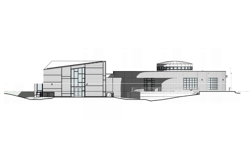 Rendering of the Rittenhouse Vineland Library in Lincoln, ON.