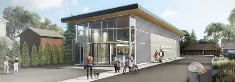 Render of museum.