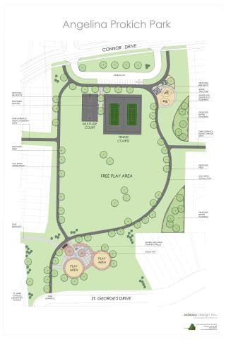 Concept drawing of proposed park project. 