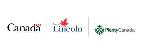 Government of Canada, Town of Lincoln and Plenty Canada logos