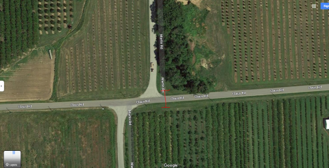 Claus Road at Martin Road Satellite Map 