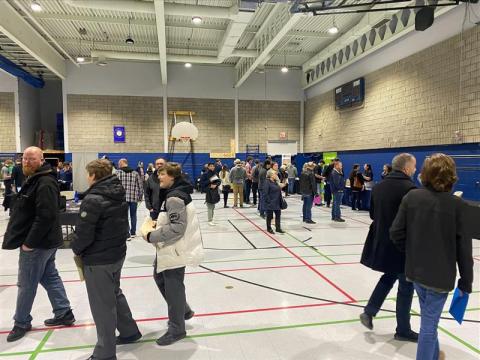 Attendees at April 2023 Job Fair