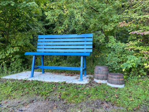 Big Bench located at Cave Springs Conservation Area
