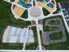 Ariel view of rotary park